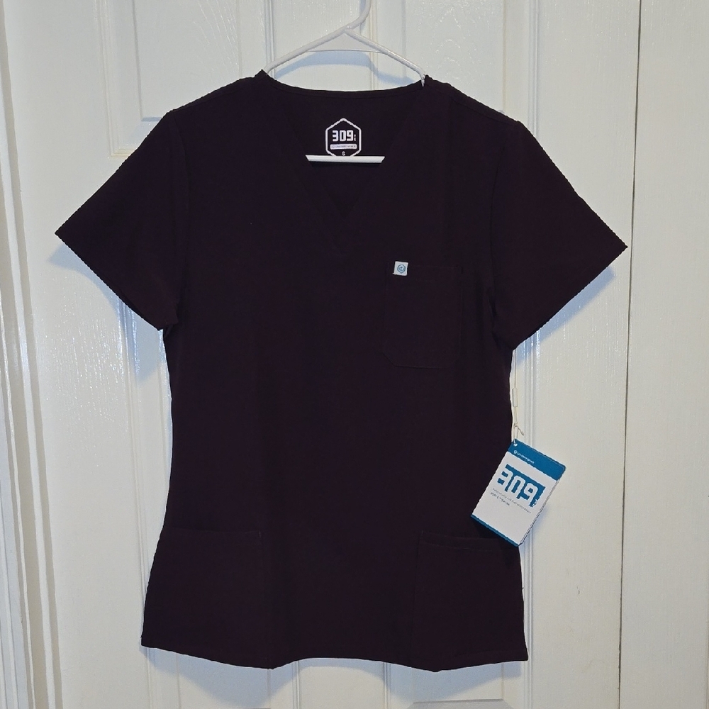 Women's Purple Scrub Top